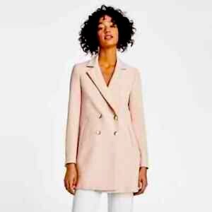 *NEW* ZARA Double Breasted Blazer - Blush/Soft Pink